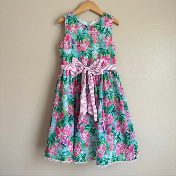 Rare Editions Floral Dress Size Girl 6X - Picture 1 of 6